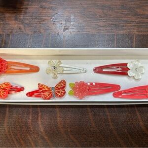 Gymboree Red and Orange Kids Barrettes